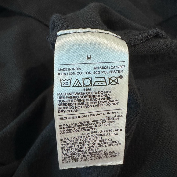 Old Navy Black Polo with Gray Collar - Picture 4 of 4